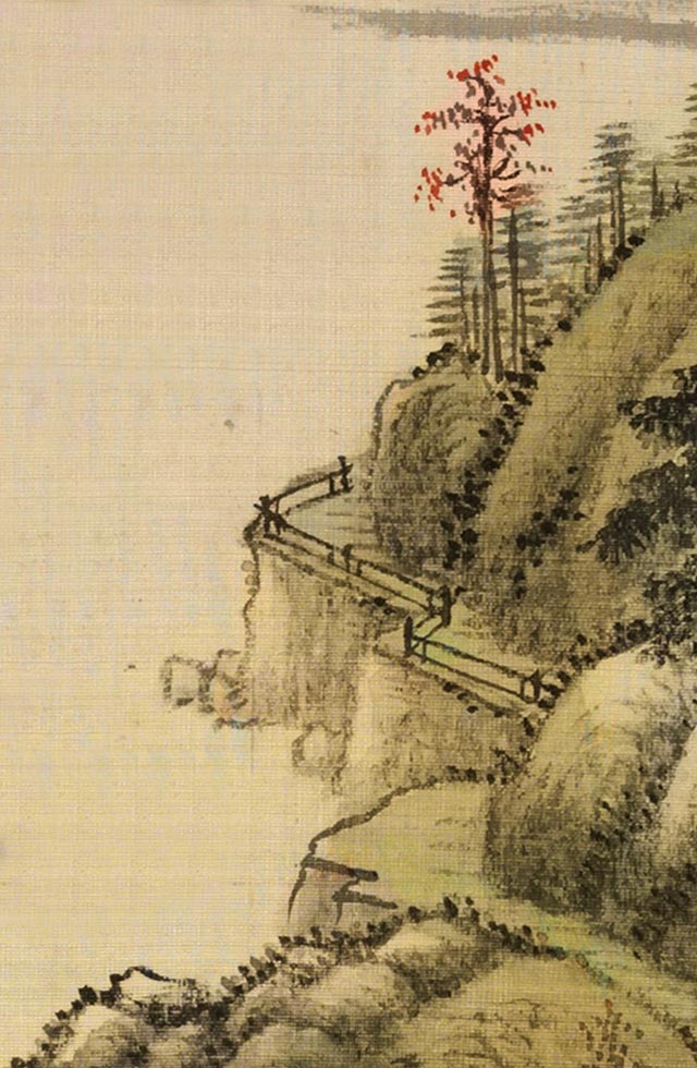 山景、步道引領