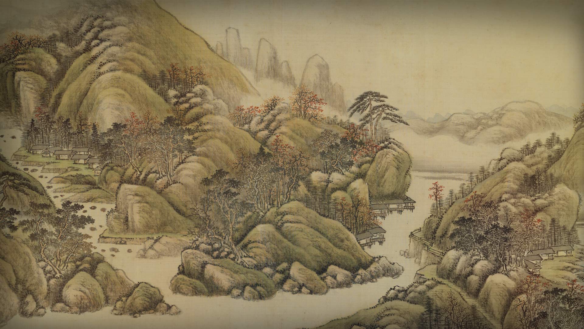 山景、步道引領